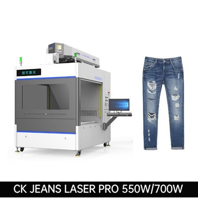 Máy đánh dấu laser cho quần jean CK Denim